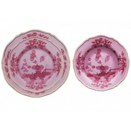 Richard Ginori Oriente Italiano Porpora Gold Thread Table Setting 3 Pcs