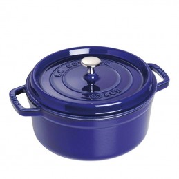 Staub Cocotte Tonda 24 cm Blu Scuro