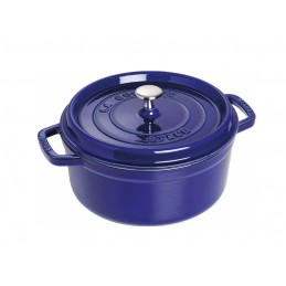 Staub Cocotte Tonda 28 cm Blu Scuro