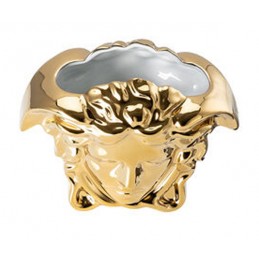 Versace Rosenthal Medusa Grande Vaso H. 9 cm Gold