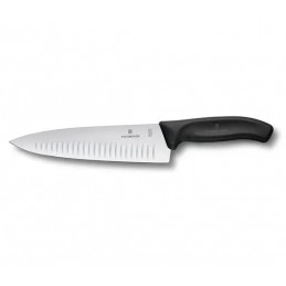 Victorinox Coltello da Cucina Swiss Classic 20 cm Lama Alveolata Nero 6.8003.20G