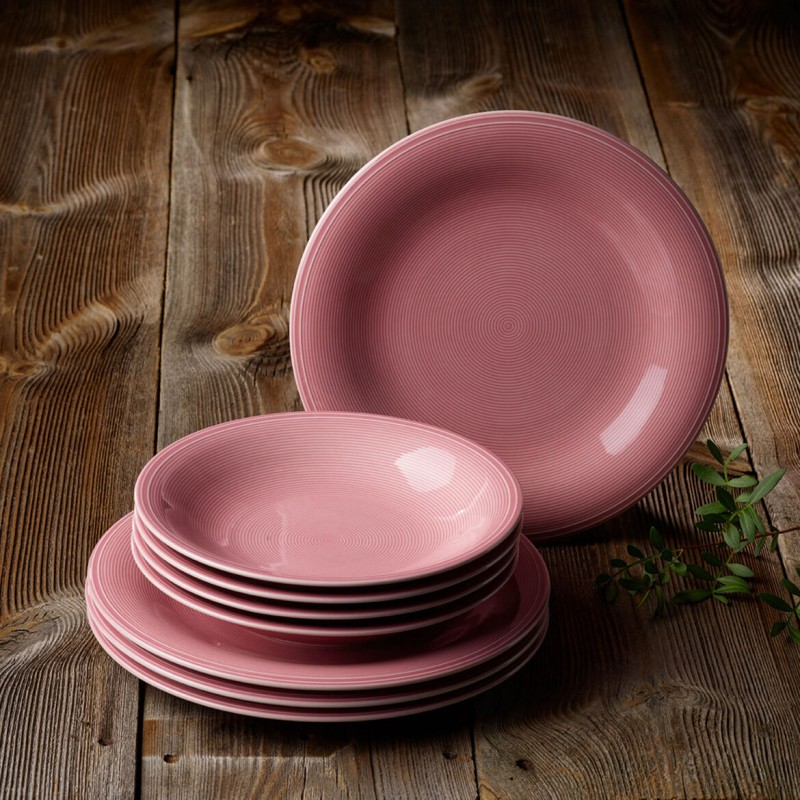 Vivo Villeroy & Boch Color Loop Rose Set Iniziale Tavola 12 Pz