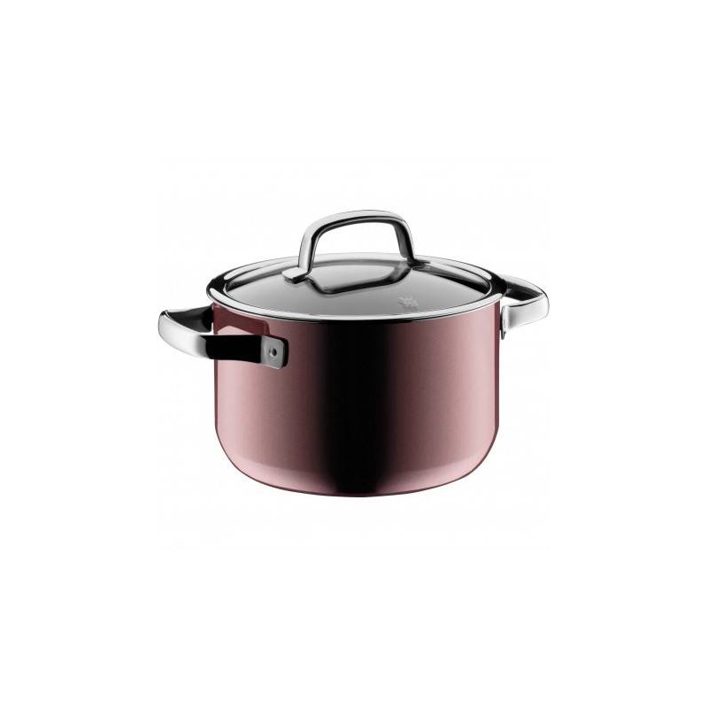 Wmf Fusiontec Mineral Pentola 20 cm Rosa Quarzo con Coperchio in Vetro