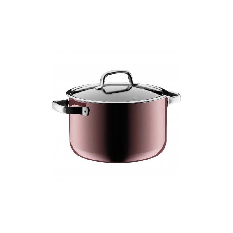 Wmf Fusiontec Mineral Pentola 24 cm Rosa Quarzo con Coperchio in Vetro