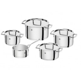 Zwilling Passion Batteria di Pentole, 5 Pz Acciaio Inossidabile