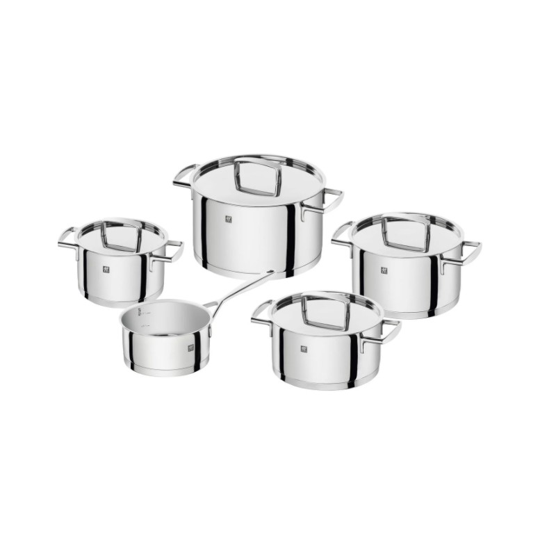Zwilling Passion Batteria di Pentole, 5 Pz Acciaio Inossidabile