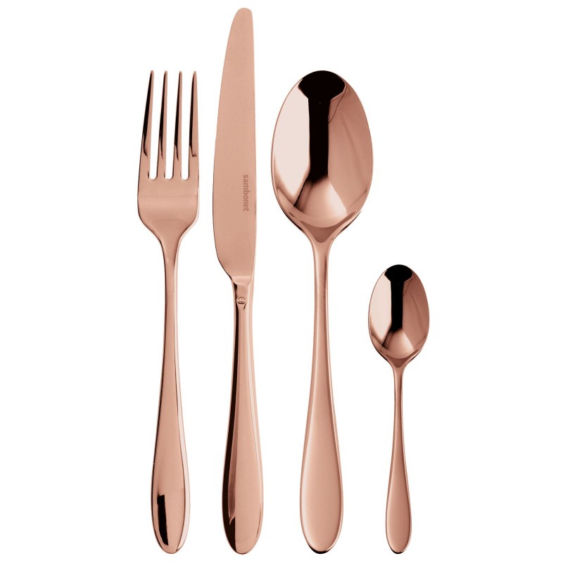 Sambonet Velvet PVD Copper Servizio Posate 24 Pz 52712C81