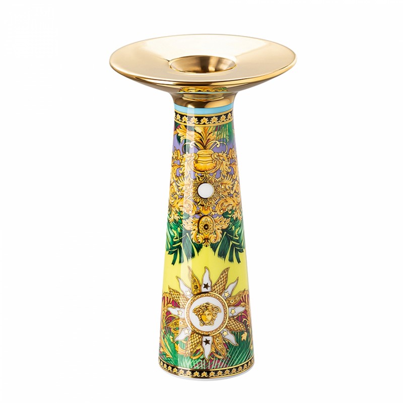 Versace Rosenthal Jungle Animalier Vaso / Candeliere 18 cm
