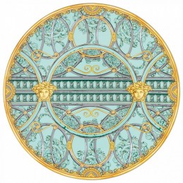 Versace Rosenthal La Scala del Palazzo Service Plate 33 cm Green