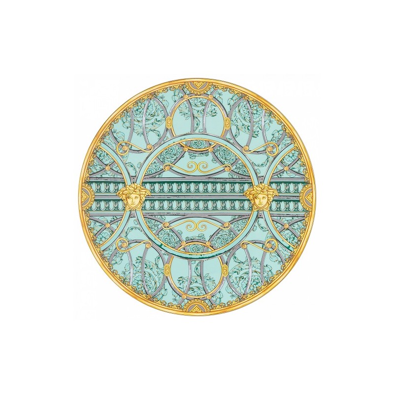 Versace Rosenthal Piatto Segnaposto 33 cm La Scala del Palazzo - Verde