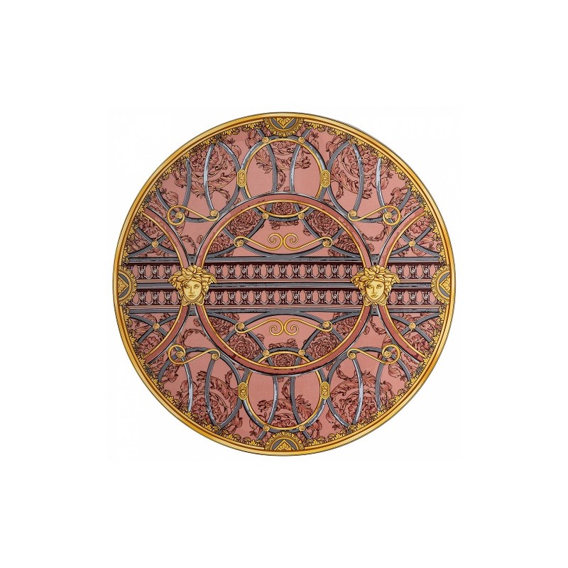 Versace Rosenthal Piatto Segnaposto 33 cm La Scala del Palazzo - Rosa