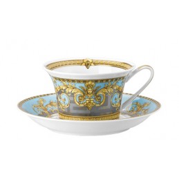 Versace Rosenthal Prestige Gala Le Bleu Tazza Te con Piattino