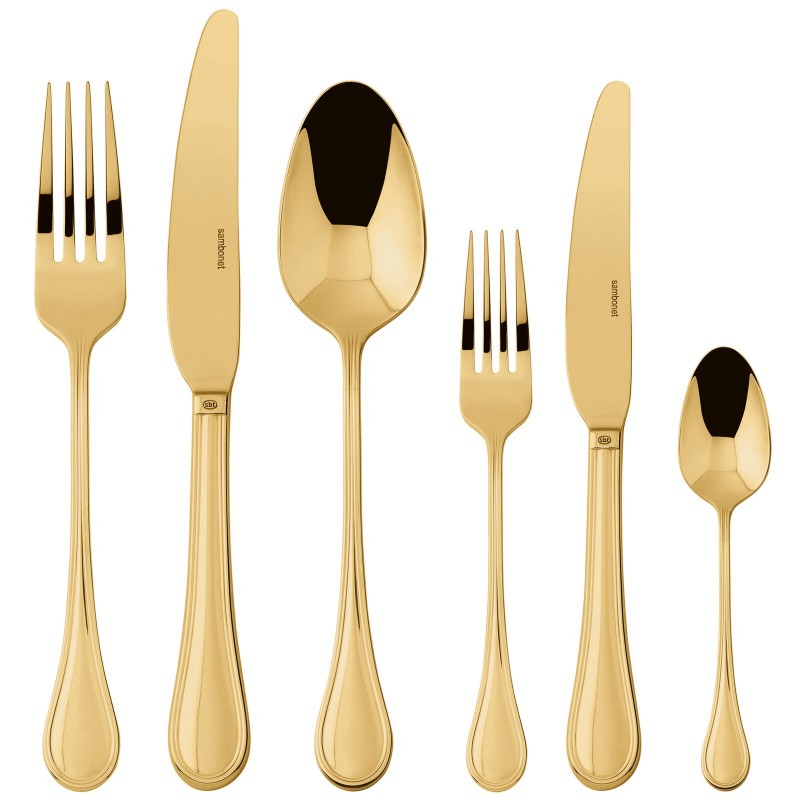 Sambonet Royal Pvd Gold Flatware Set 36 pcs Ref. 52763G83