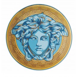 Versace Rosenthal Medusa Amplified Blue Coin Plate 17 cm