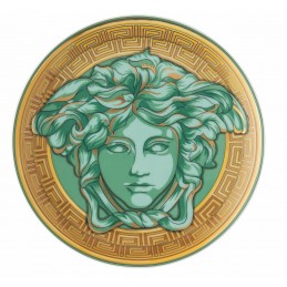 Versace Rosenthal Medusa Amplified Green Coin Piatto 17 cm