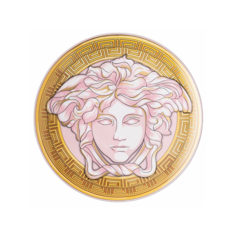 Versace Rosenthal Medusa Amplified Pink Coin Service Plate 33 cm