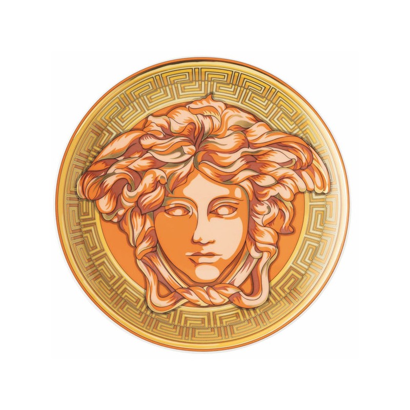 Versace Rosenthal Medusa Amplified Orange Coin Piatto Segnaposto 33 cm