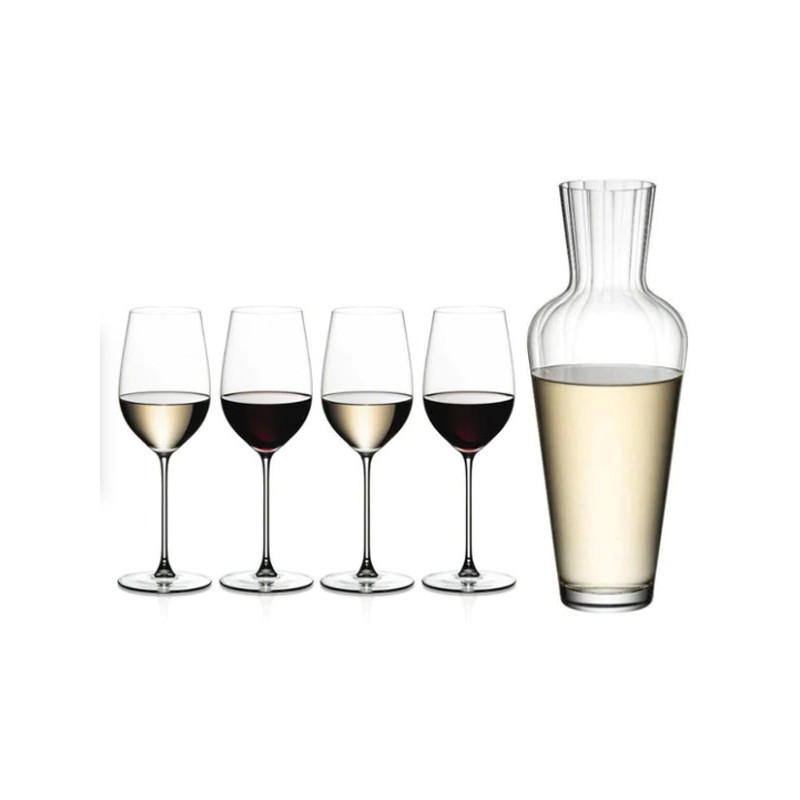 Riedel Veritas Set 4 Calici Riesling / Zinfandel + Decanter Mosel