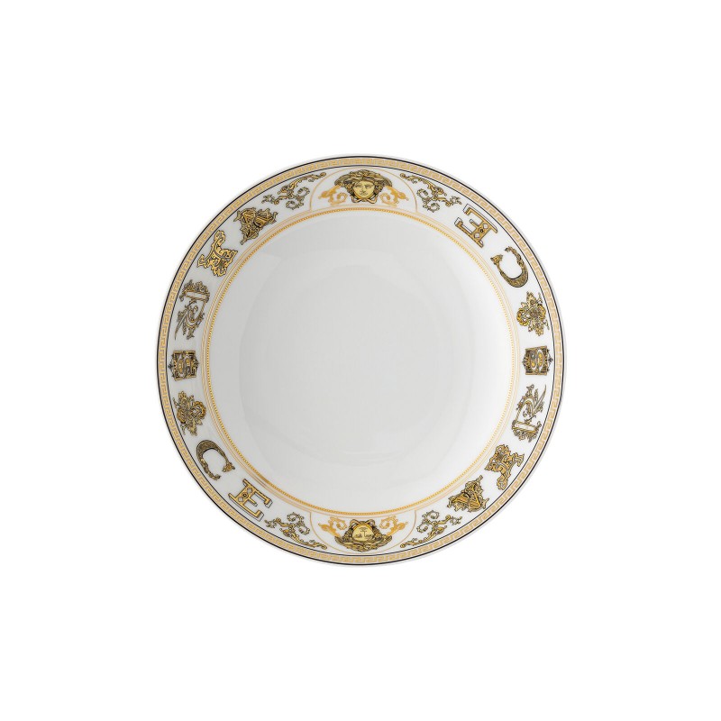 Versace Rosenthal Virtus Gala White Soup Plate 22 cm