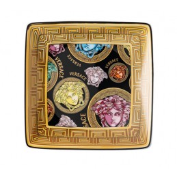 Versace Rosenthal Medusa Amplified Multicolour Square Bowl 12 x 12 cm