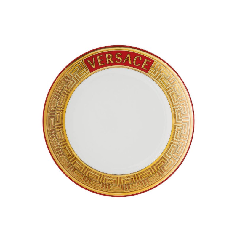 Versace Rosenthal Medusa Amplified Golden Coin Piatto Dessert  / Colazione 21 cm