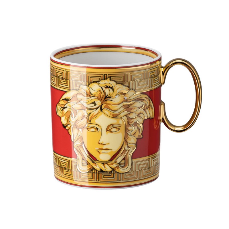 Versace Rosenthal Medusa Amplified Golden Coin Bicchiere con Manico 0.30 l