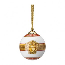 Versace Rosenthal Medusa Amplified Golden Coin Ball H. 9. 10 cm
