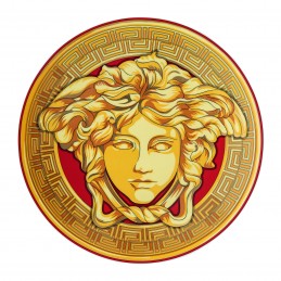 Versace Rosenthal Medusa Amplified Golden Coin Christmas Plate 33 cm 2022