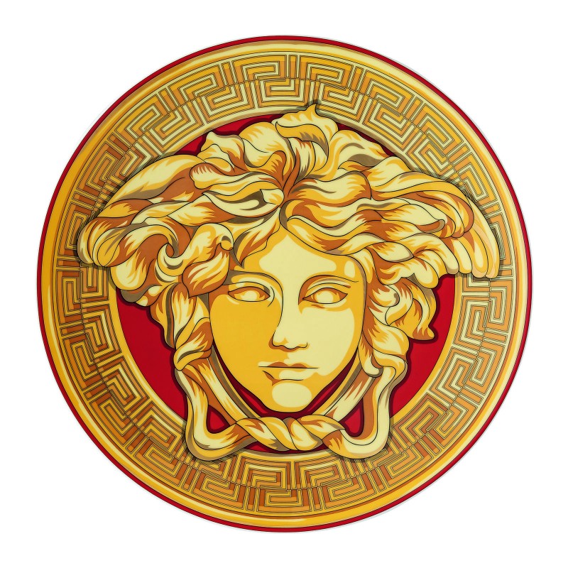 Versace Rosenthal Medusa Amplified Golden Coin Piatto di Natale 33 cm 2022