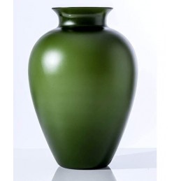 Venini Vaso Labuan Verde Mela Sabbiato H 38, 5 cm 706. 62