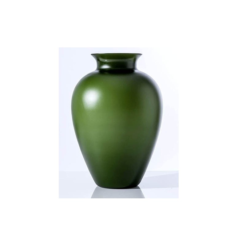 Venini Vaso Labuan Verde Mela Sabbiato H 38, 5 cm 706. 62