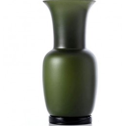 Venini Vaso Opalino Verde Mela Sabbiato H 30 cm 706. 38