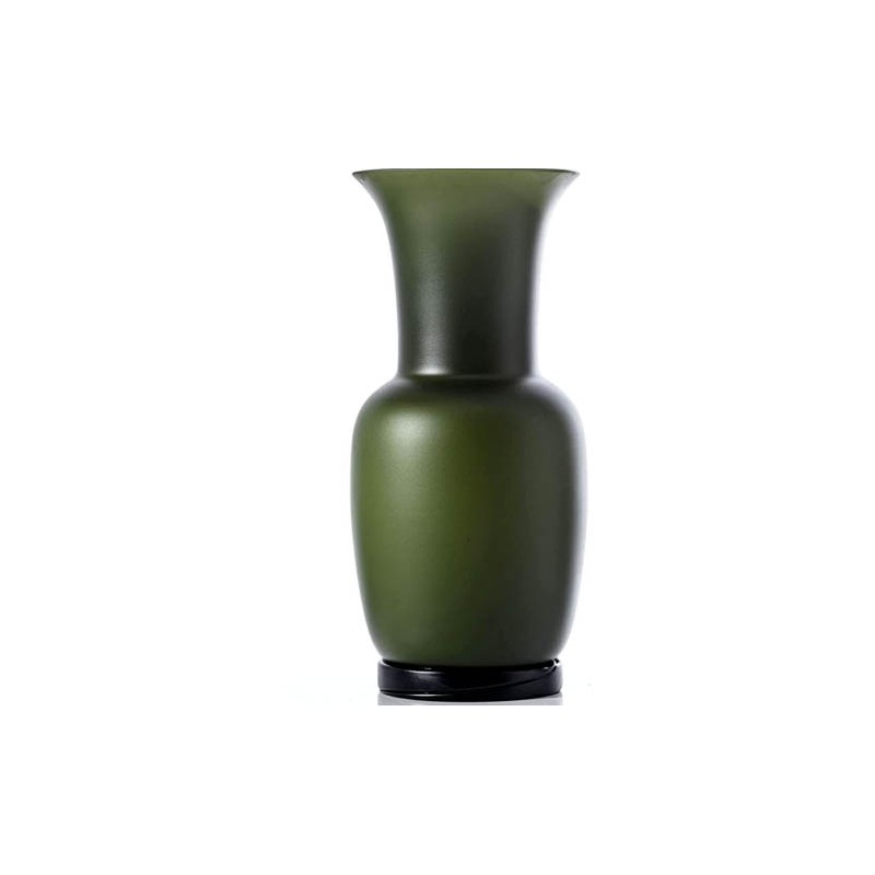 Venini Green Apple Sandblasted Opaline Vase H 30 cm 706. 38
