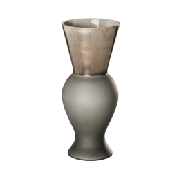 Venini Vaso Re-Regina-Principe, Principe Lattimo Satinato H. 30 cm Ref. 515. 09