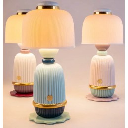 Lladrò Lampada da Tavolo Kokeshi - Blu Ref. 01024147