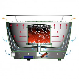 Lotus Grill Barbecue senza fumo a carbonella Giallo