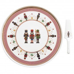 Easy Life NUTCRACKERS Cake Plate 32 cm with Scoop