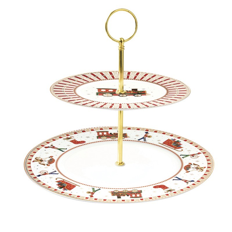 Easy Life POLAR EXPRESS Etagere 2 Pcs Porcelain