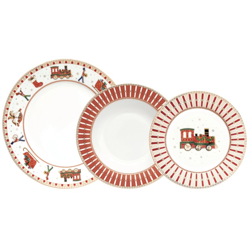 Easy Life POLAR EXPRESS Servizio Piatti 18 Pezzi