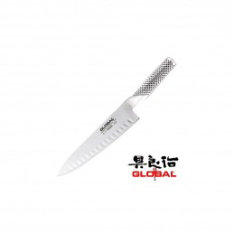 Global G-77 Coltello Cucina Alveolato, Lama 20 cm Ref. 4501316