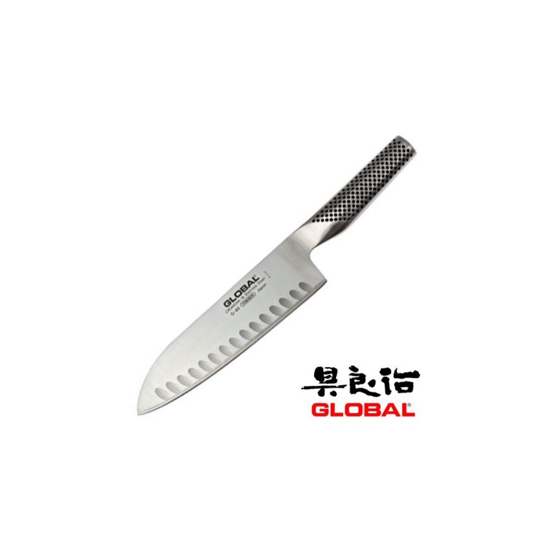 Global G-80 Coltello Santoku Alveolato , Lama 18 cm Ref. 4501319