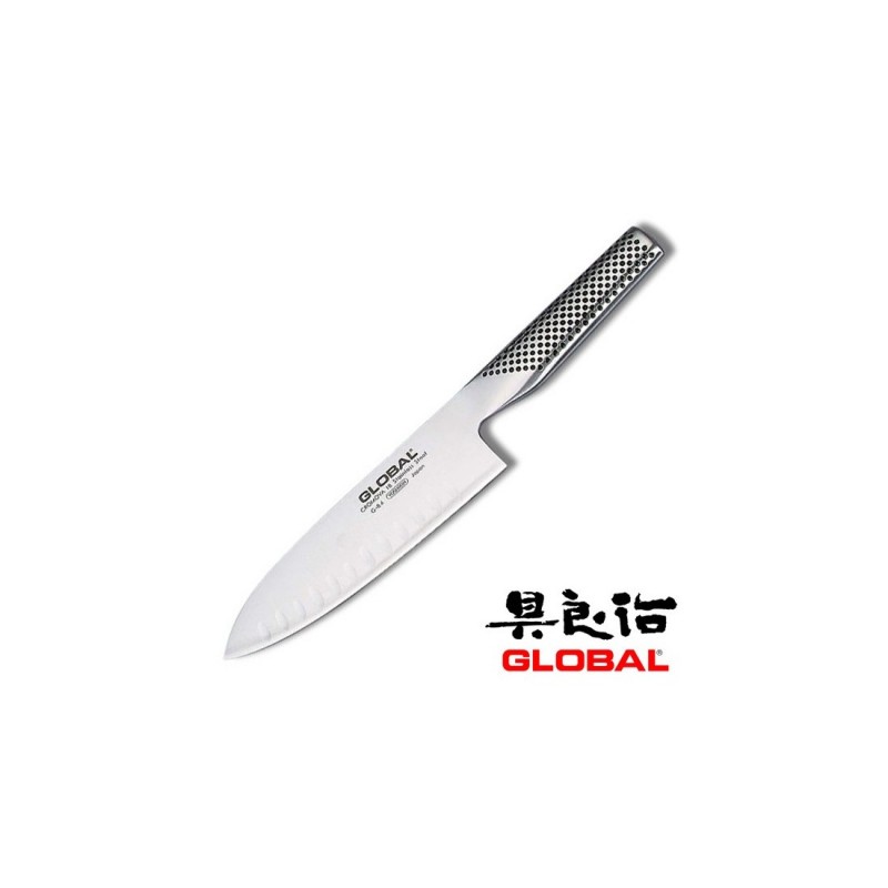 Global G-84 Honeycomb Santoku Knife, Blade 16 cm Ref. 4501323