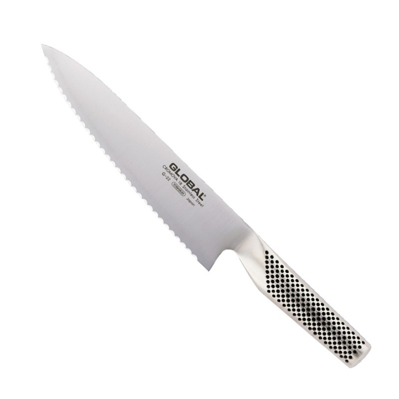 Global G-22R Coltello Pane per Destrimani, Lama 20 cm Ref. 4501062