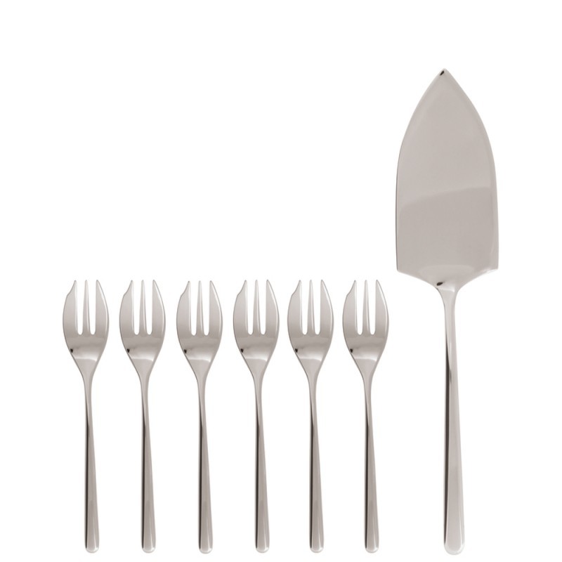 Sambonet Linear Dessert Cutlery Set 7 Pcs