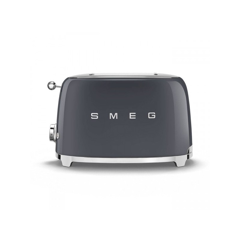SMEG 2 Slice Toaster Graphite 50s Aesthetics TSF01GREU
