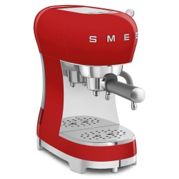 Smeg Espresso Coffee Machine Red 50's Style ECF02RDEU