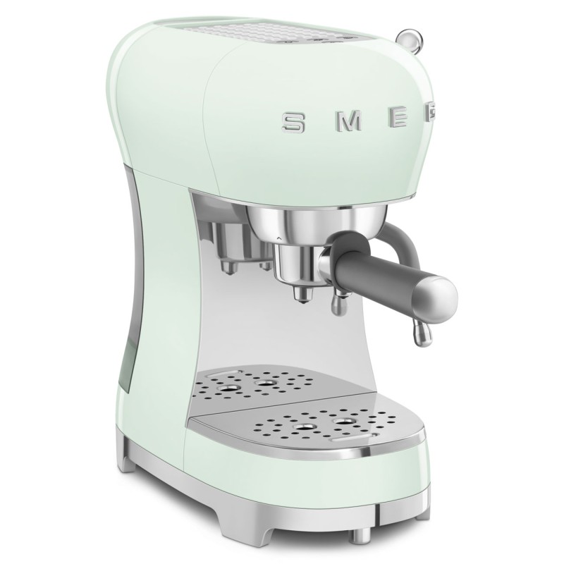 Smeg Macchina Caffè Espresso Verde Pastello 50's Style ECF02PGEU