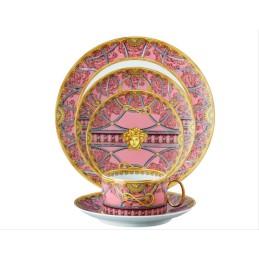 Versace Rosenthal La Scala del Palazzo Pink Dinnerware Set 5 Pieces