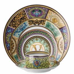 Versace Rosenthal Barocco Mosaic Dinnerware Set 5 Pieces