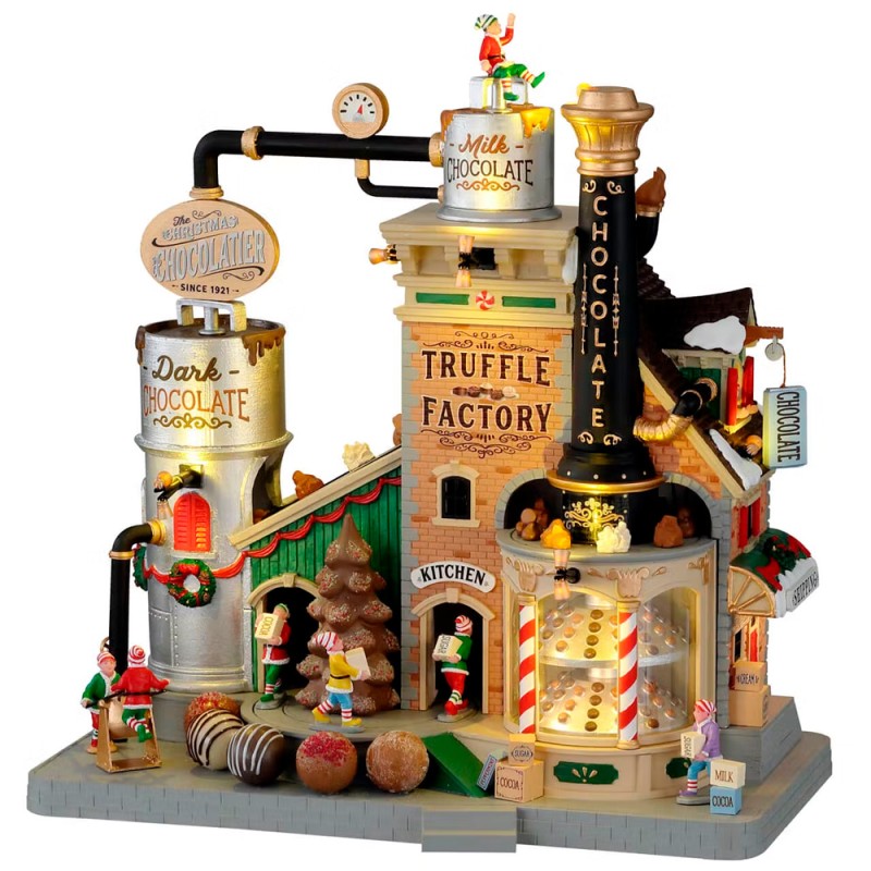 Lemax Villaggio Natalizio The Christmas Chocolatier Truffle Factory Ref. 15805